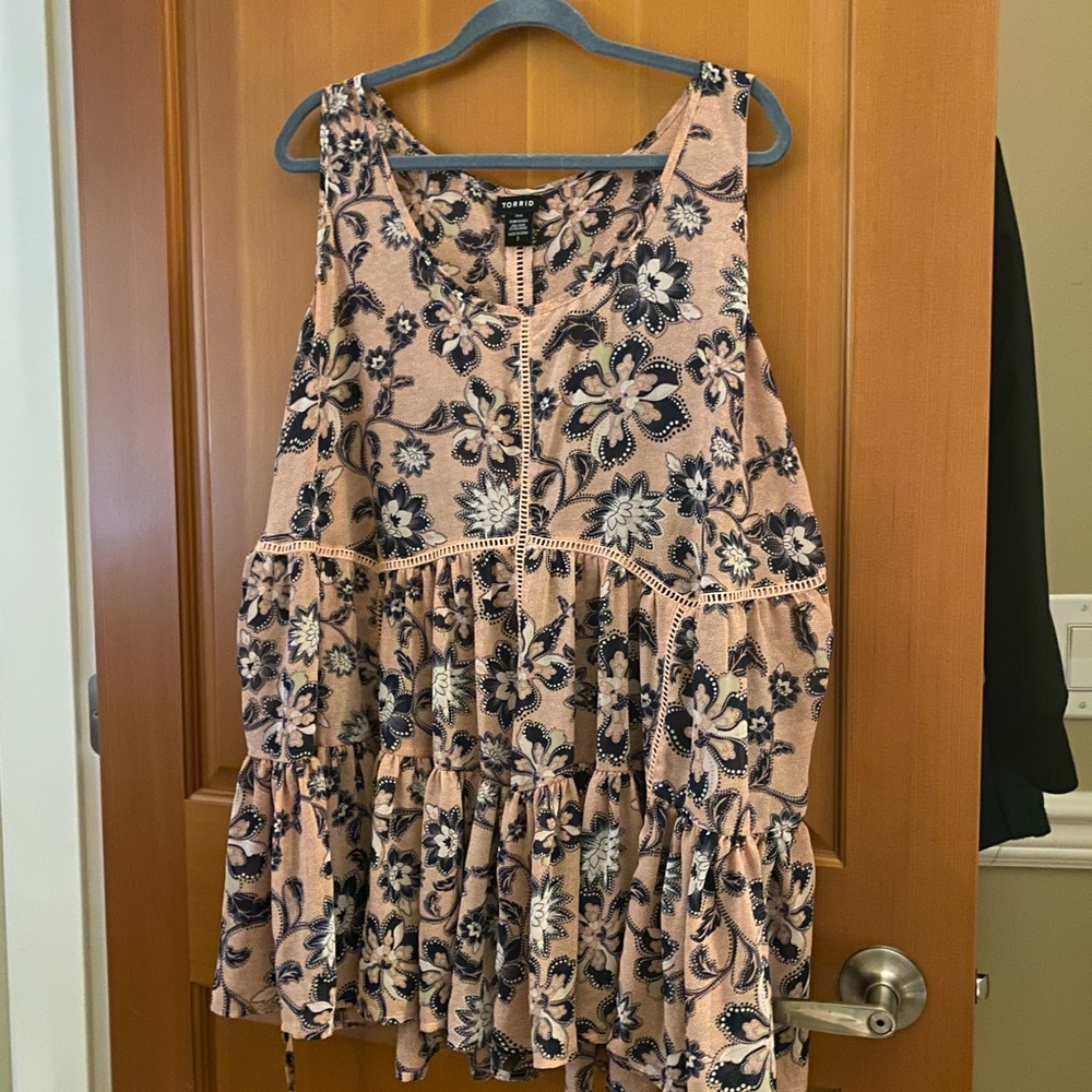 Pretty pink and blue floral